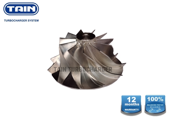 Opel Corsa Astra1.7 এর জন্য 11blades Upgarde Billet Compressor Wheels TD025 44 / 48.2mm 31.95mm